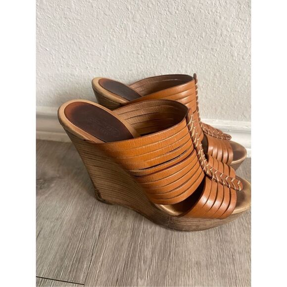 Coach tan Bristol leather wedge - Picture 3 of 7
